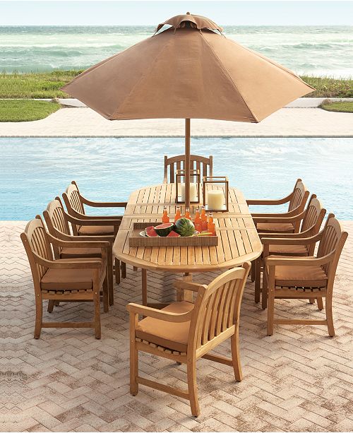 Furniture Bristol Teak Outdoor Dining Collection Created For