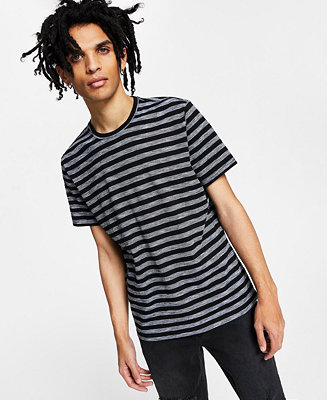 INC International Concepts Men's Striped Slub T-Shirt, Created for Macy's & Reviews - T-Shirts - Men - Macy's