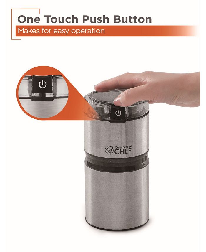 Commercial Chef Stainless Steel Coffee Grinder Macy's