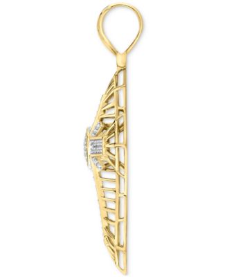 Men's Diamond Cross Openwork Pendant (1 ct. t.w.) in 10k Gold