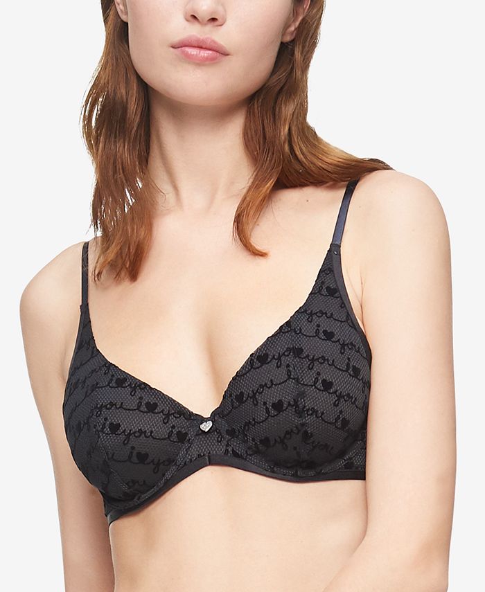 Calvin Klein Perfectly Fit Sexy Signature Unlined Underwire Bra F3264 -  Macy's