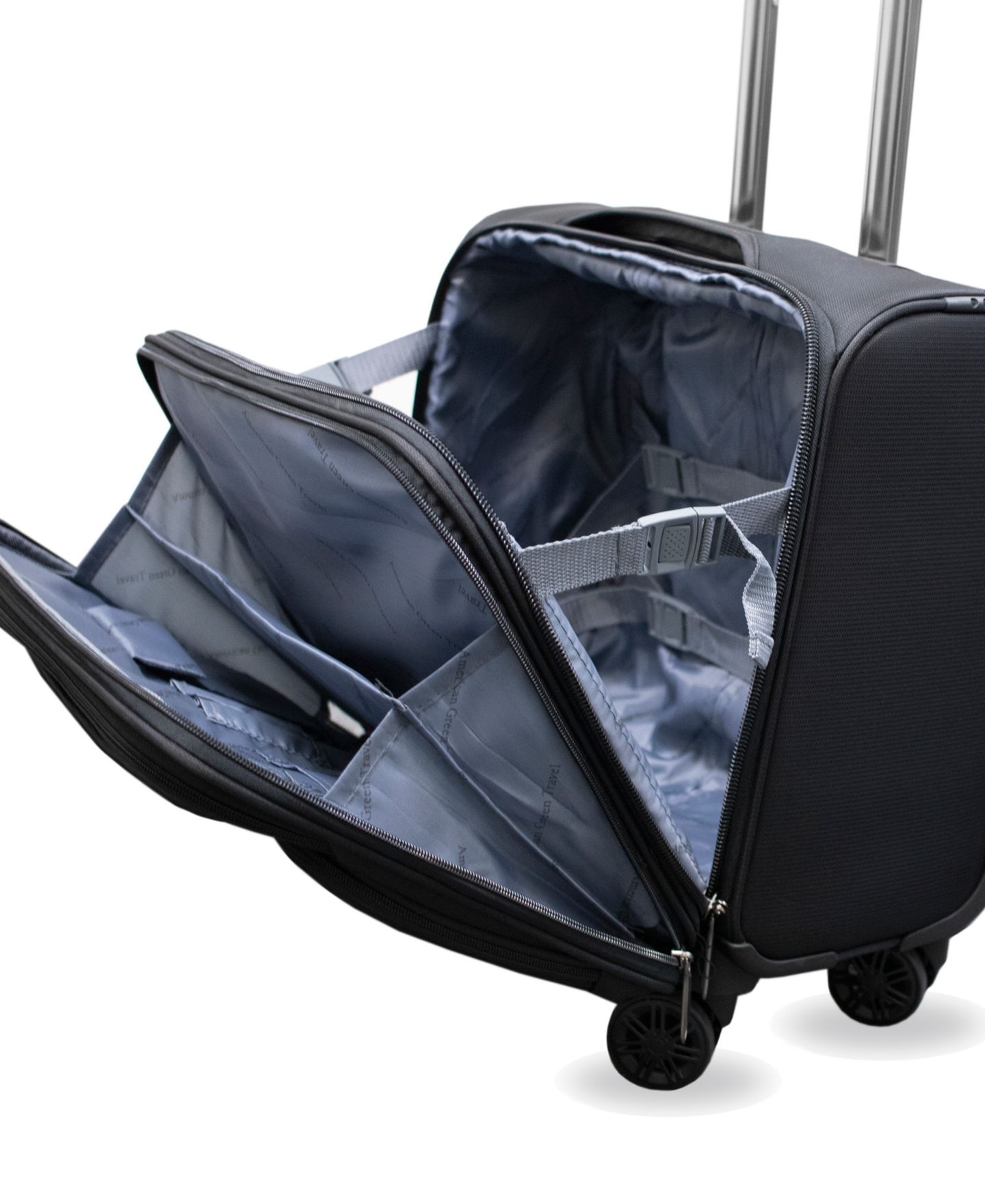 Чемоданы American Green Travel Madison 17" Carry-On Spinner Laptop Briefcase — фото 9