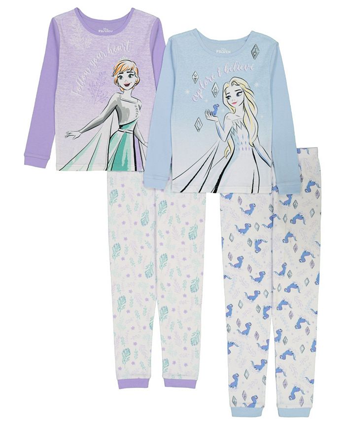 Kids Frozen 2 PyjamasGirls Frozen Pyjama SetToddler Disney Elsa & Anna PJs 