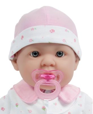 La Baby Caucasian 20" Soft Body Baby Doll Pink Outfit