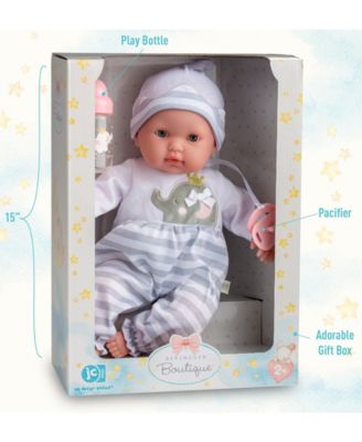 Berenguer Boutique 15" Soft Body Baby Doll Purple Outfit