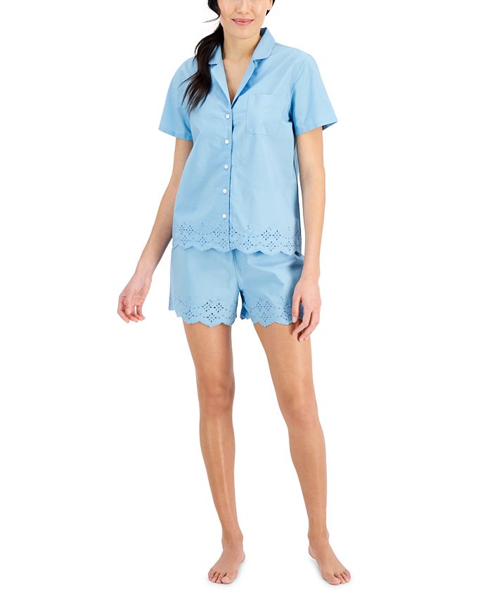 Cotton 2025 eyelet pajamas