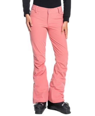 dusty rose snow pants