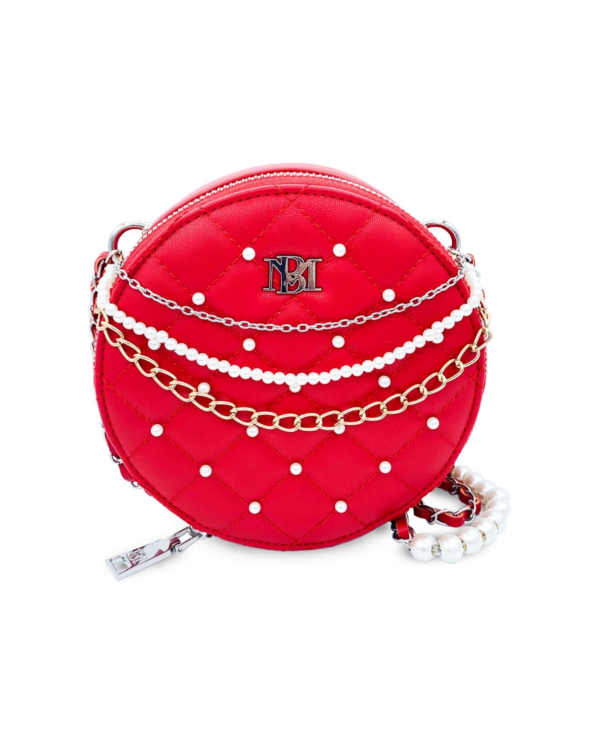 Women's Rounded Shoulder Handbag - Red