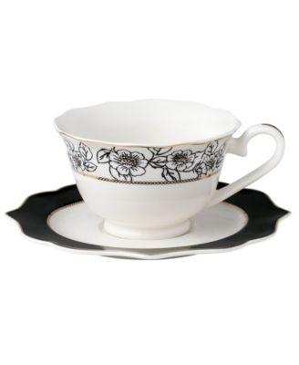 Wavy Mix and Match Bone China Service for 8-Fiona, Set of 57
