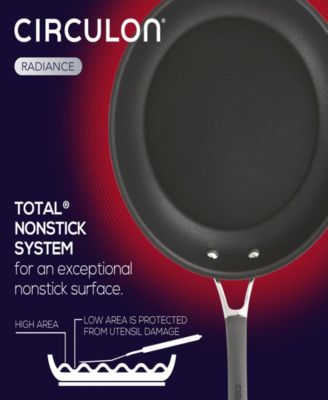 Radiance Hard-Anodized Nonstick 12" Covered Deep Skillet