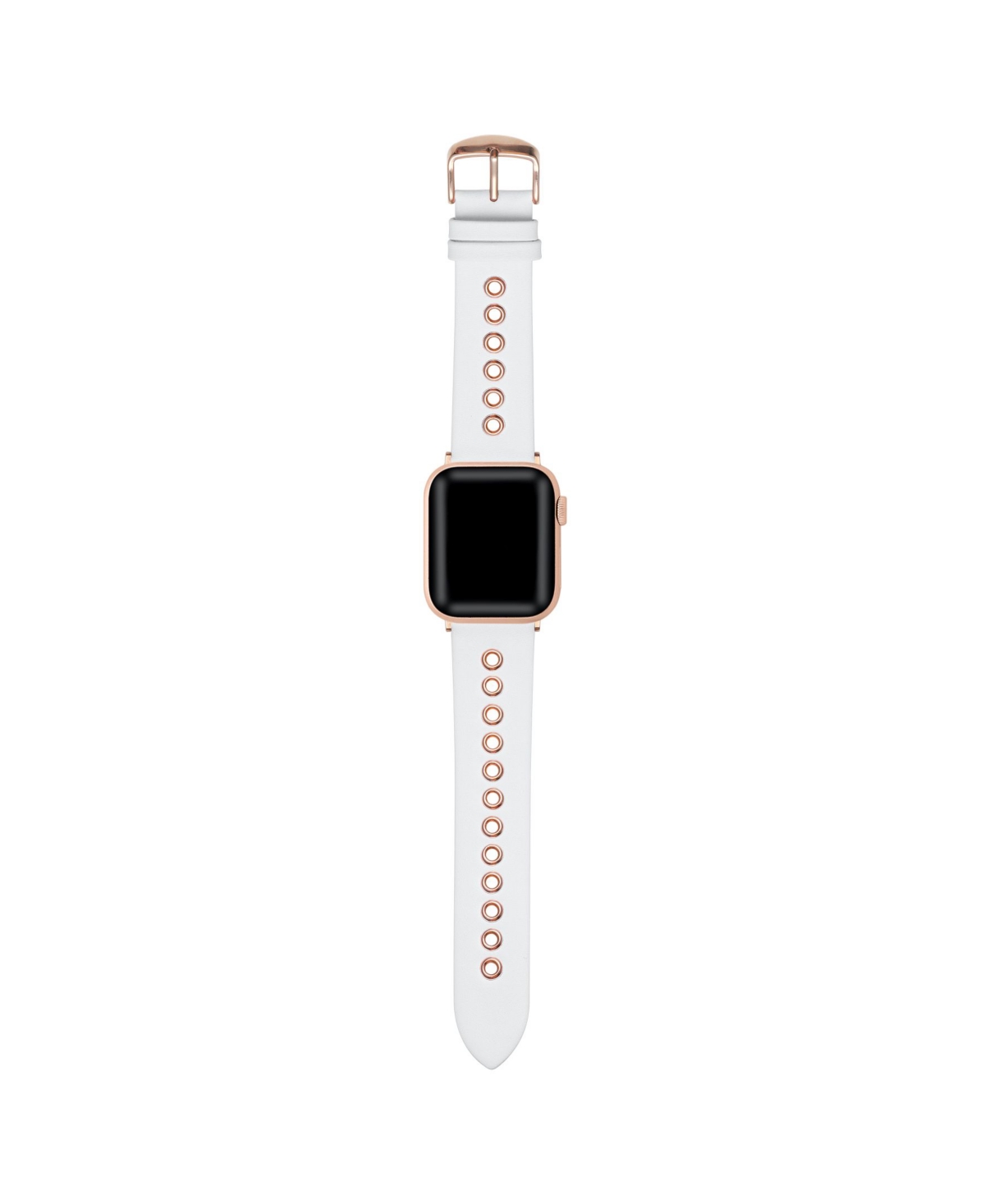 Posh Tech Morgan Genuine Leather Band for Apple Watch 44,45,46,49mm - Rose Gold Plated