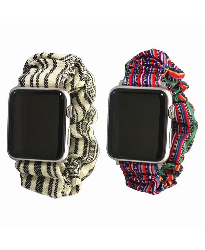 Olivia Pratt Women s Printed Silicone Scrunchie Style Apple Watch