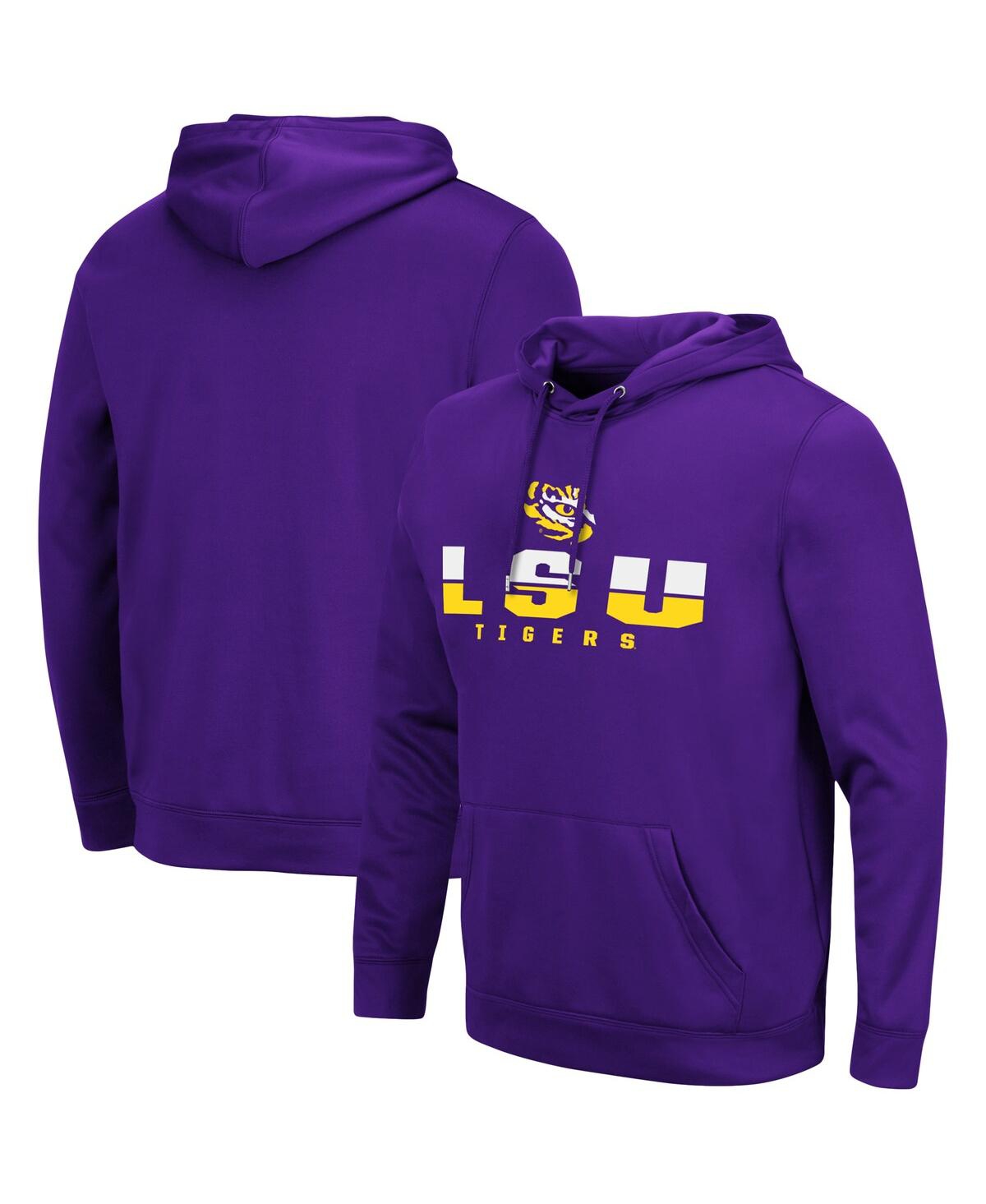 Colosseum Purple Lsu Tigers Lantern Pullover Hoodie In Purple