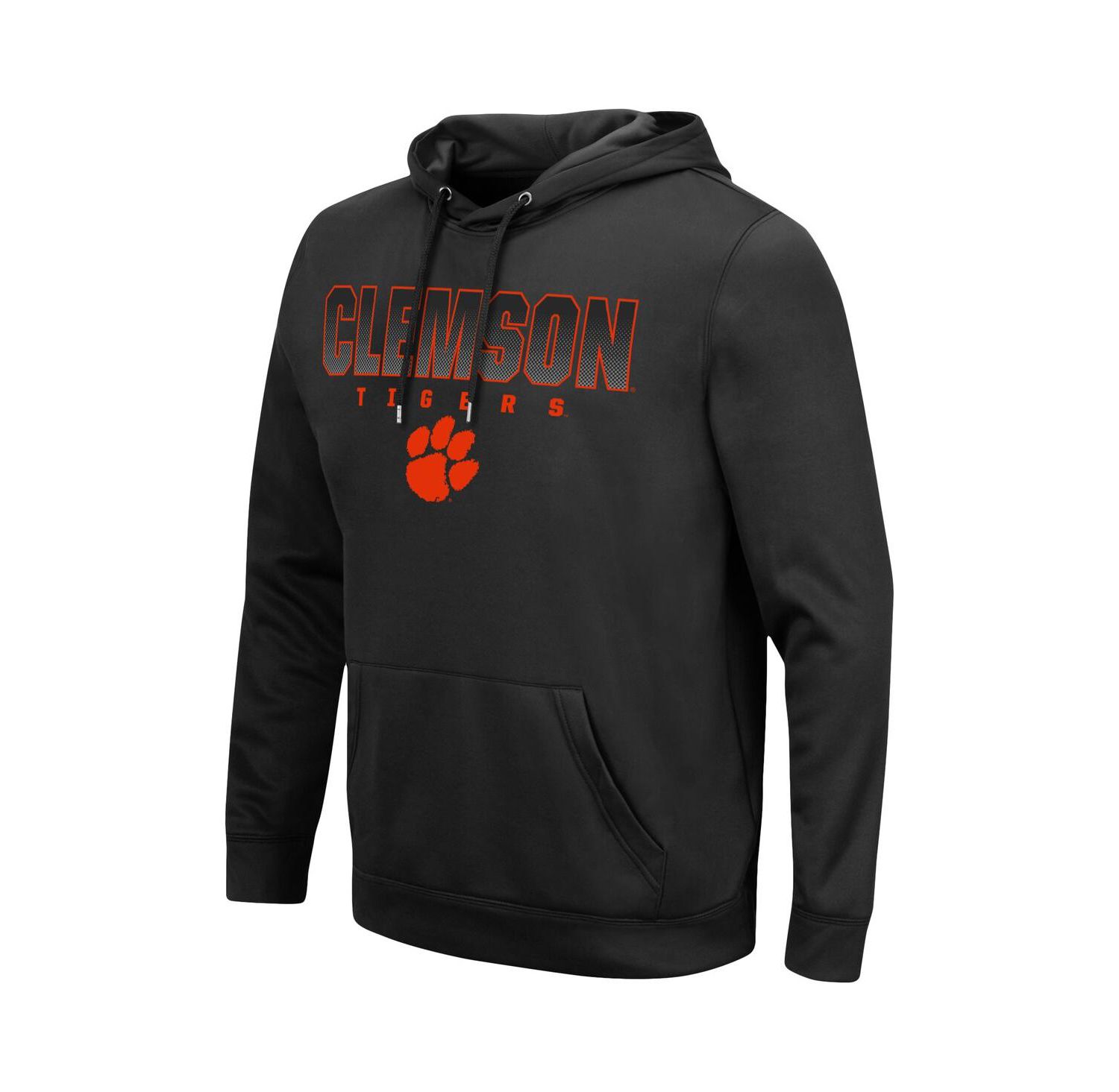 Men's Black Clemson Tigers Blackout 3.0 Pullover Hoodie
