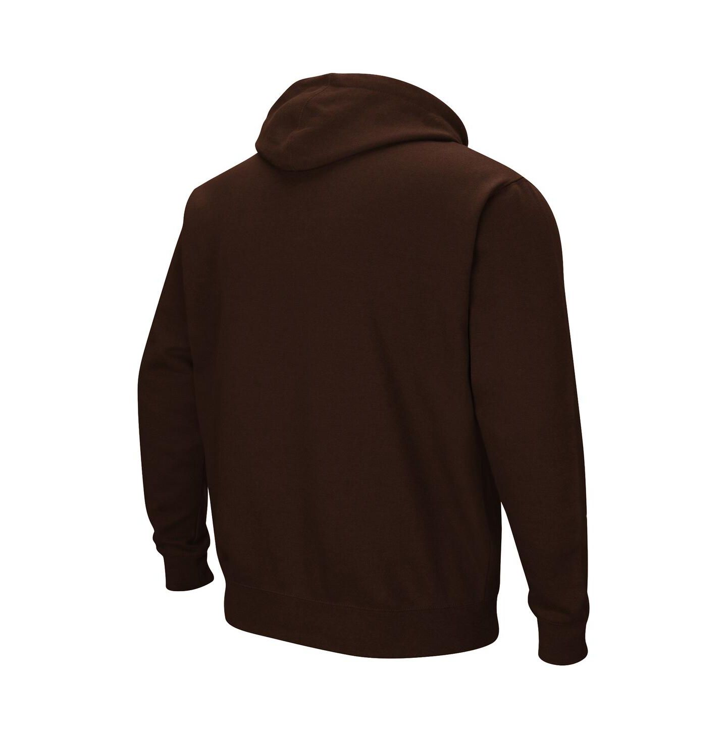 Мужское худи Colosseum Wyoming Cowboys Arch and Logo Pullover, цвет: Угольный — фото 6