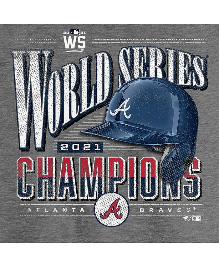 47 Brand Men's Gray Atlanta Braves 2021 World Series Champions Franklin  T-shirt - Macy's