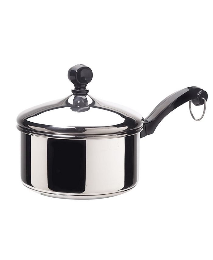 1QT Saucepan with Lid, 1 Quart Stainless Steel Saucepan, Small Pot