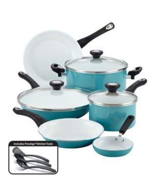 Club Aluminum Cookware USA 7 & 10 Aqua Turquoise Fry Pan Skillets