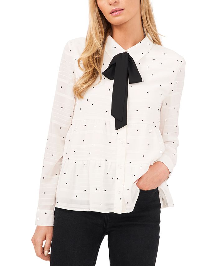 Macys tie neck hotsell blouse