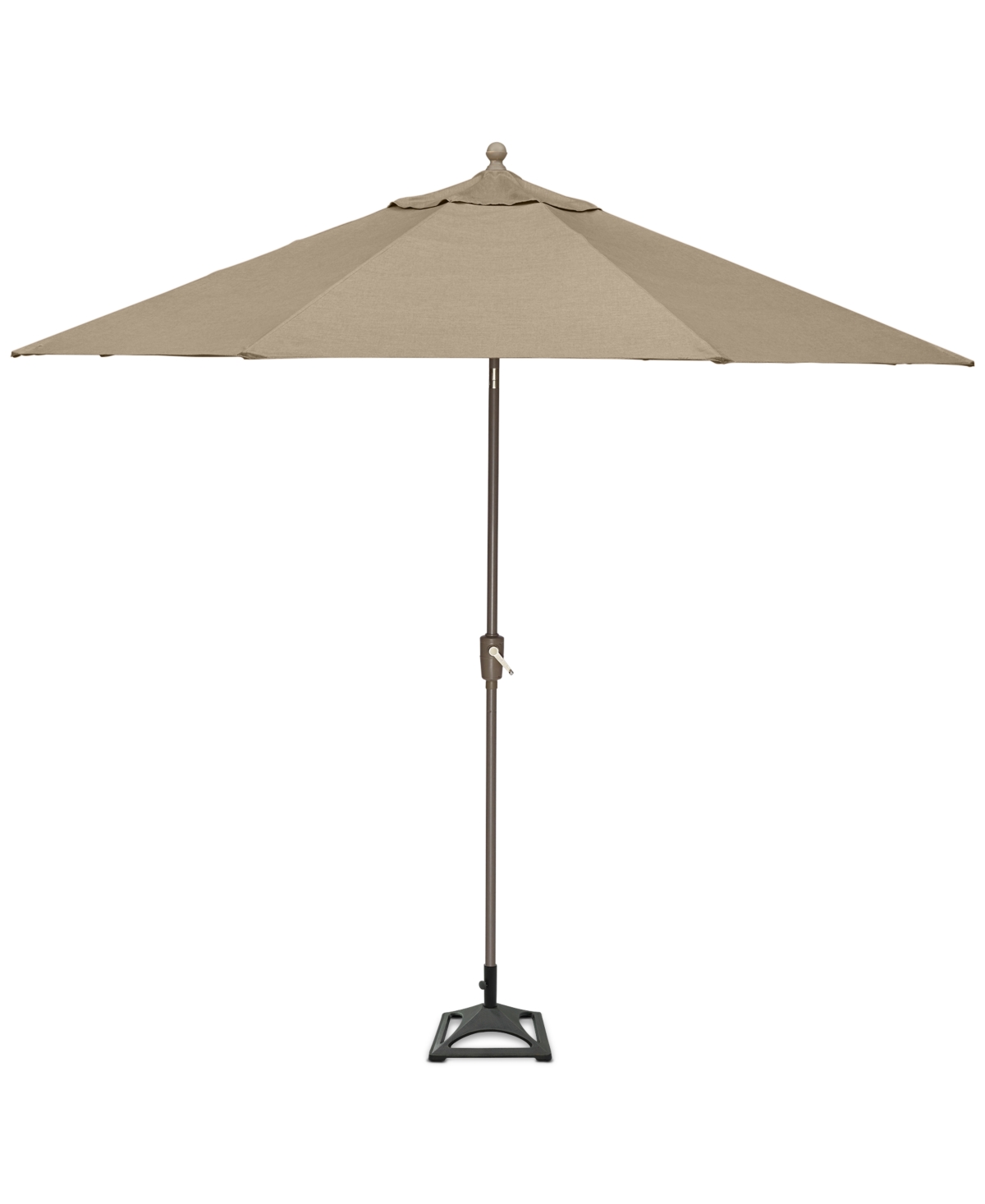 Agio Wayland Outdoor 11' Umbrella And Base, Created For Macy's In Outdura Remy Pebble