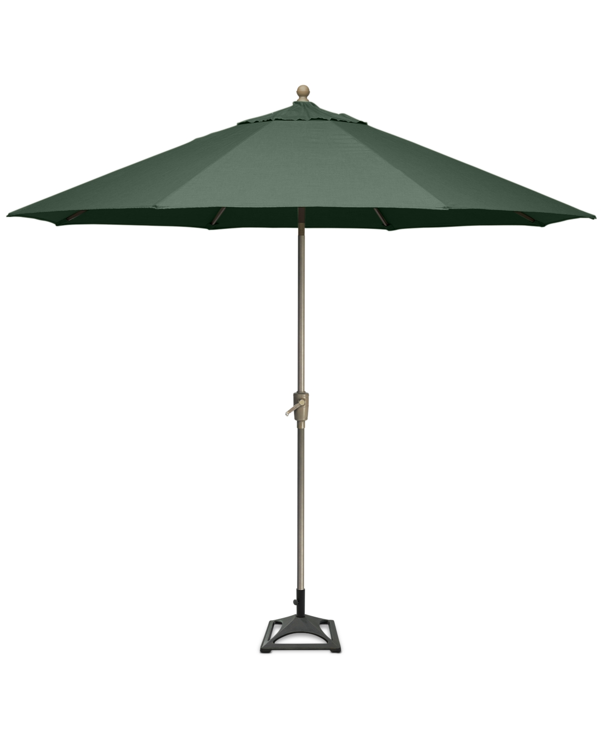 Agio Wayland Outdoor 9' Auto-tilt Umbrella And Base, Created For Macy's In Outdura Grasshopper