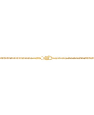 Lightweight Rope Link 18" Chain Necklace in 10k Gold
