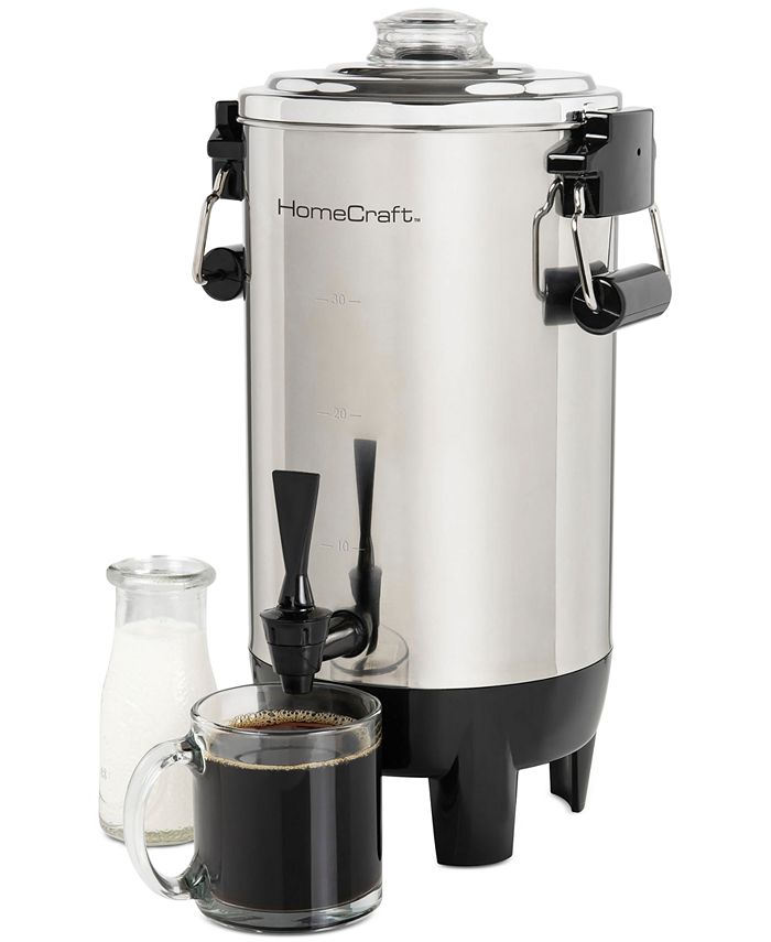 HomeCraft HCCUTFB40SS 40-Cup Coffee Urn, Silver