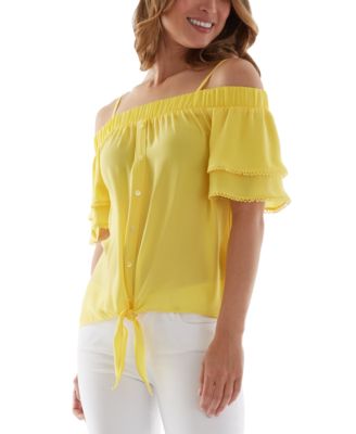 cold shoulder junior tops