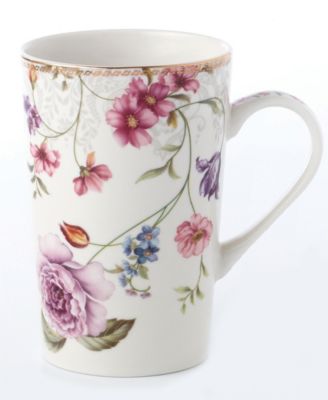 Tall Mugs by Floral Design, Set of 4