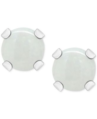 Rhodolite Garnet Stud Earrings (1/4 ct. t.w.) in 14k White or Yellow Gold (Also in Citrine, Sky Blue Topaz, Peridot & Opal)