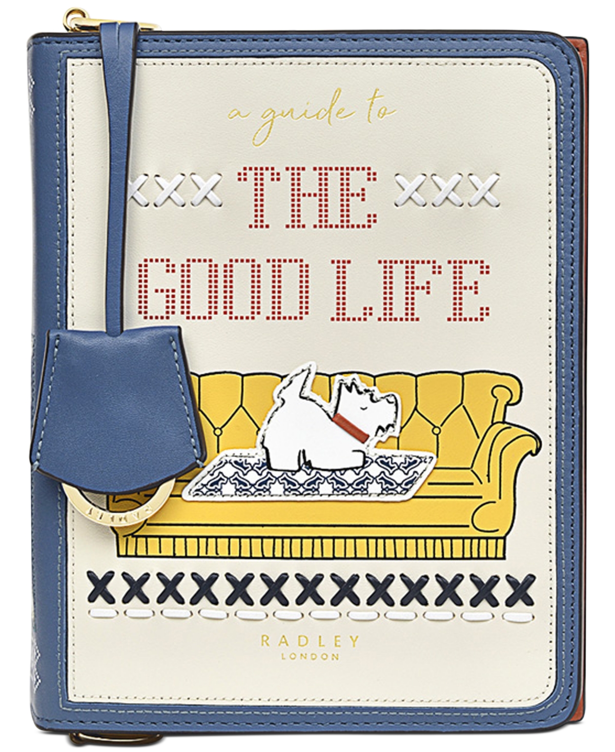 Radley London Book Street Small Flapover Leather Crossbody In Vintage