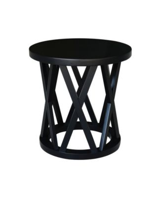 Round Ceylon End Table