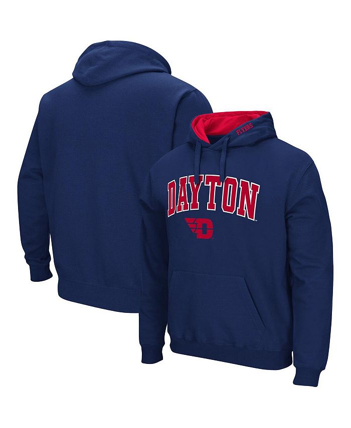 Colosseum Men's Navy Dayton Flyers Arch and Logo Pullover Hoodie - Macy's