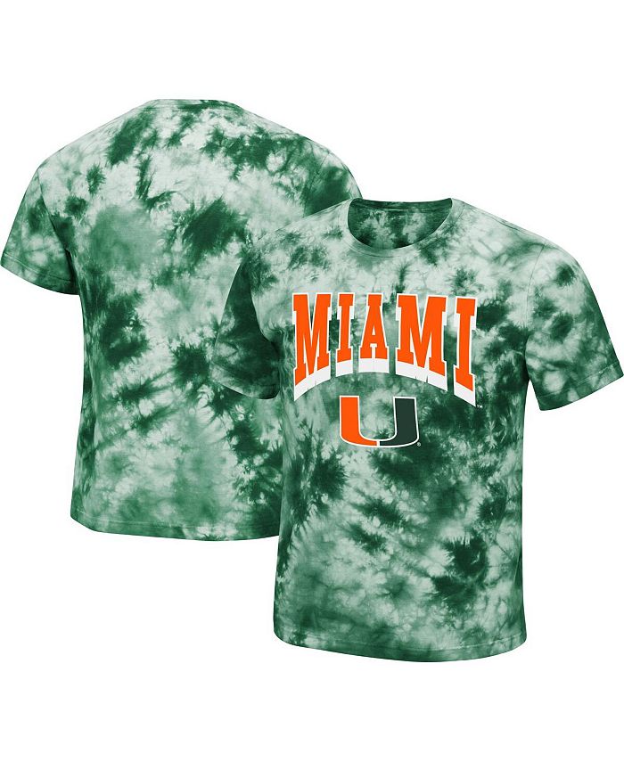 Colosseum Men's Green Miami Hurricanes Pickford Tie-Dye T-shirt - Macy's