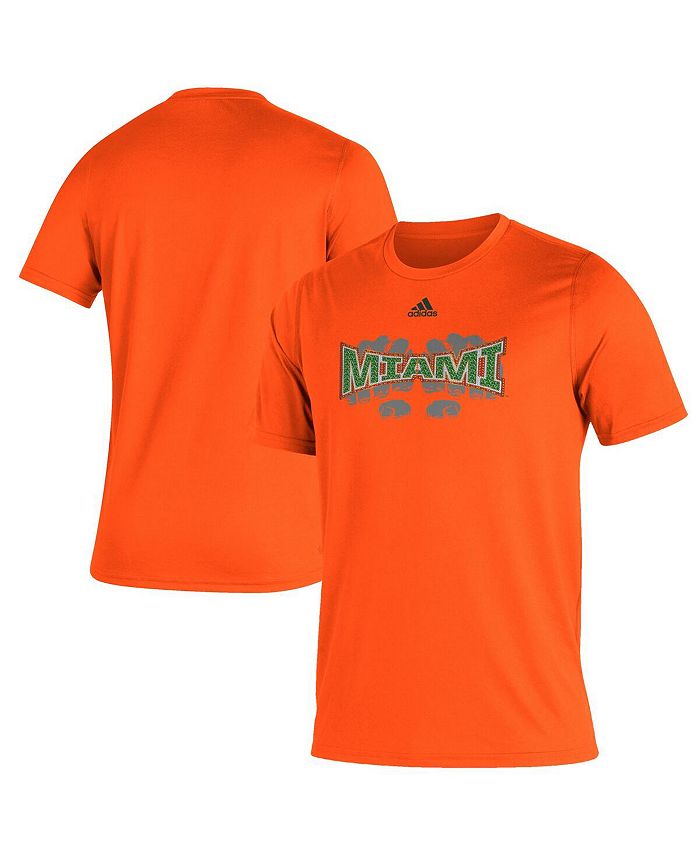 adidas Men s Orange Miami Hurricanes Touchdown Ring Creator T