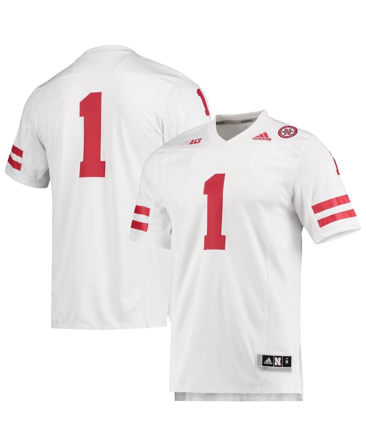 Men's 1Nebraska Huskers Team Premier Football Jersey - White