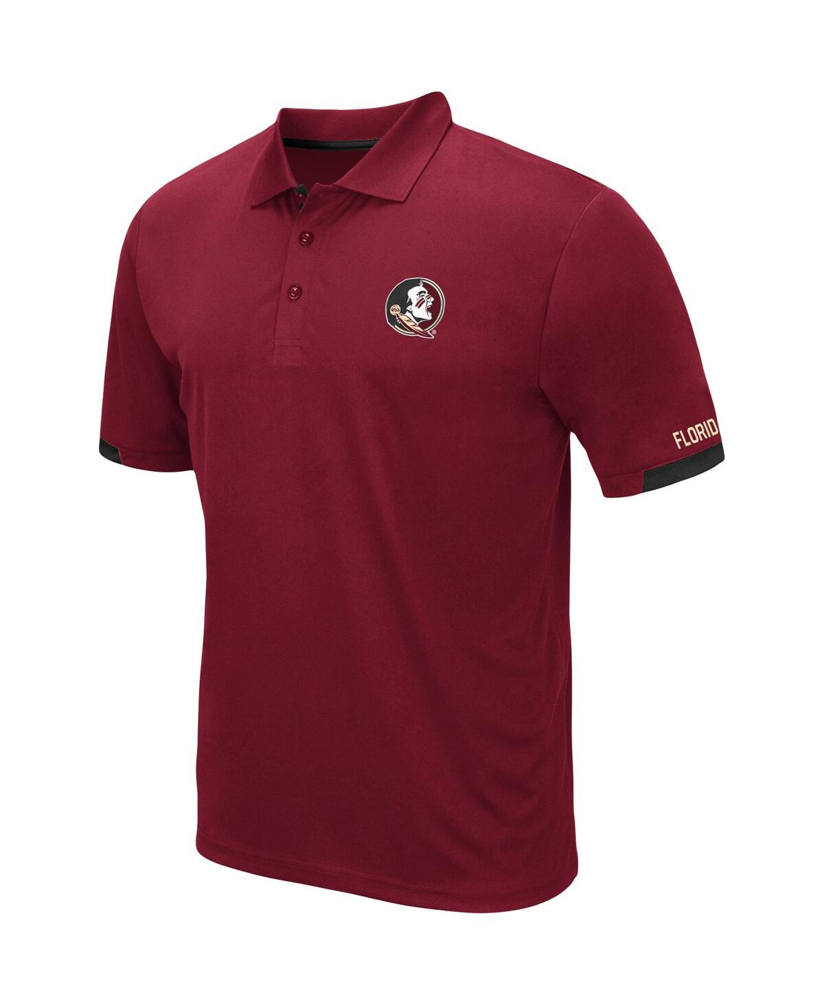 Men'sFlorida State Seminoles Logo Santry Polo Shirt - Garnet