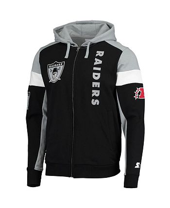 Men's Starter Heather Charcoal/Black Las Vegas Raiders Extreme Pullover Hoodie Size: Medium