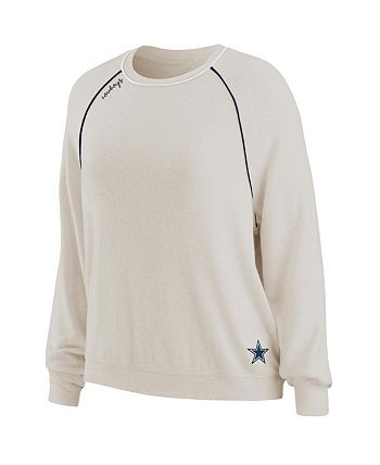 WEAR by Erin Andrews Women's Oatmeal Dallas Cowboys Raglan Pullover  Sweatshirt Pants Lounge Set - Macy's