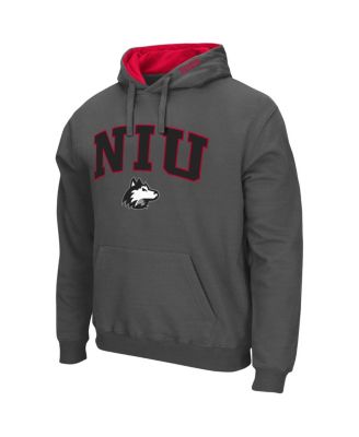 Men's Northern Illinois Huskies Arch and Logo Pullover Hoodie
