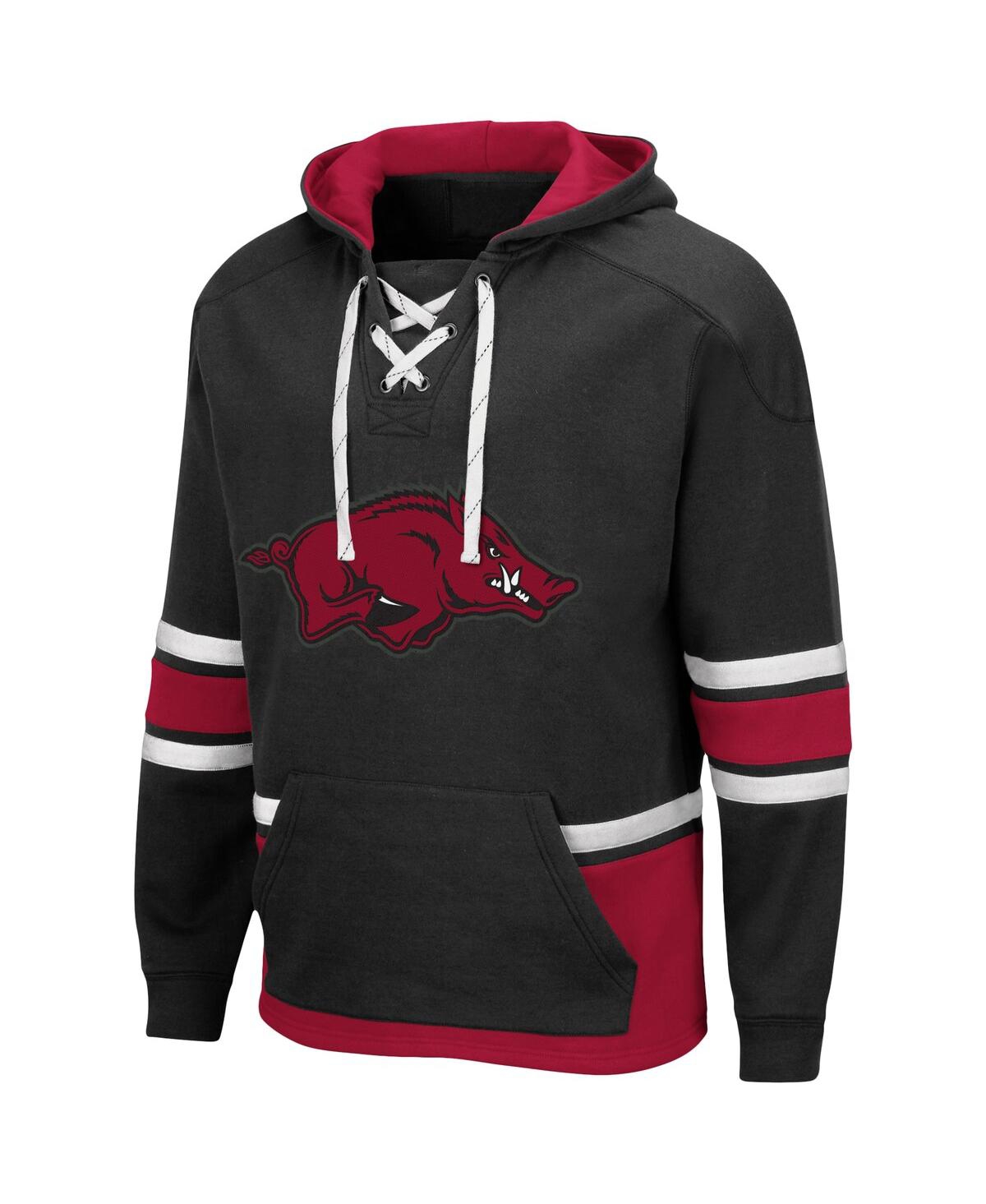 Shop Colosseum Men's Black Arkansas Razorbacks Lace Up 3.0 Pullover Hoodie