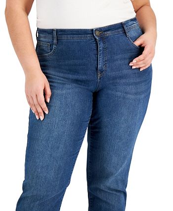 Style & Co - Plus Size Jeans, Tummy Control Slim-Leg