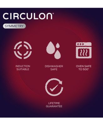 Symmetry Hard-Anodized Nonstick Weeknight Cookware Induction Pots and Pans Set, 4-Piece, Black