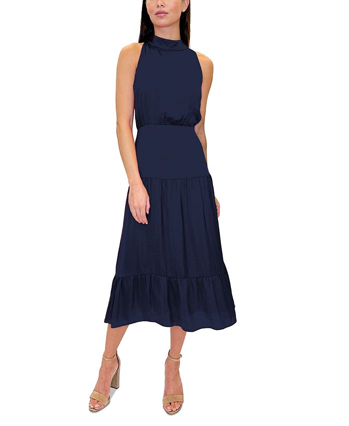 Sam Edelman Tiered-Skirt Tie-Neck Dress & Reviews - Dresses - Women ...