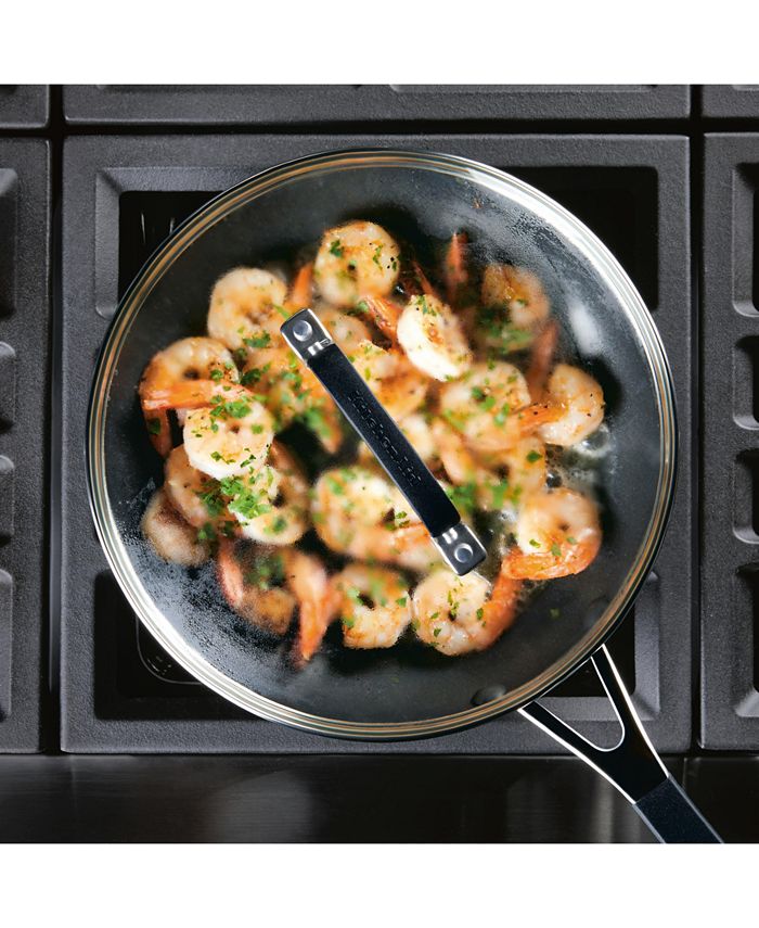 KitchenAid 10pc Hard Anodized Nonstick Cookware Set - Black - 051153848070