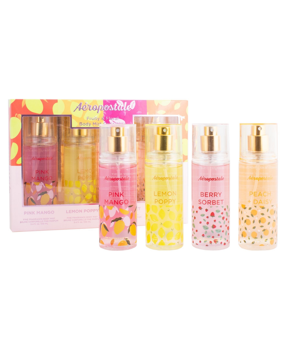 Fruity and Floral Body Mist Coffret, 4 Piece
