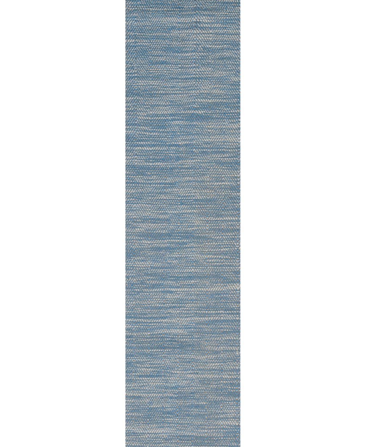 Km Home Naturale 024 2'6in x 10' Runner Area Rug - Aqua