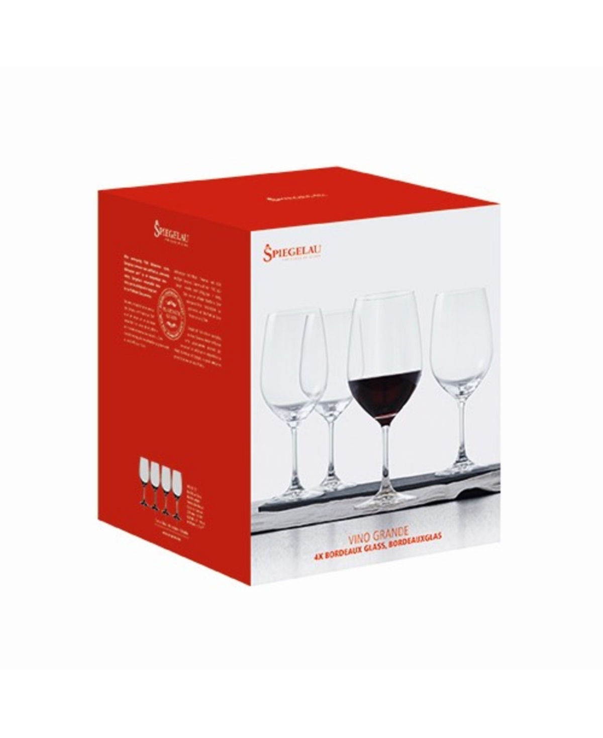 Spiegelau Vino Grande Bordeaux Wine Glasses, Set of 4,