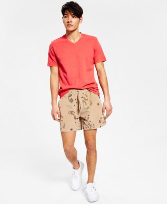 Sun + Stone - Men's Abel Bandana Paisley Print Corduroy Shorts
