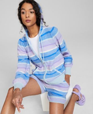 CHARTER CLUB CASHMERE SHERBET HOODIE SHORTS CREATED FOR MACYS 